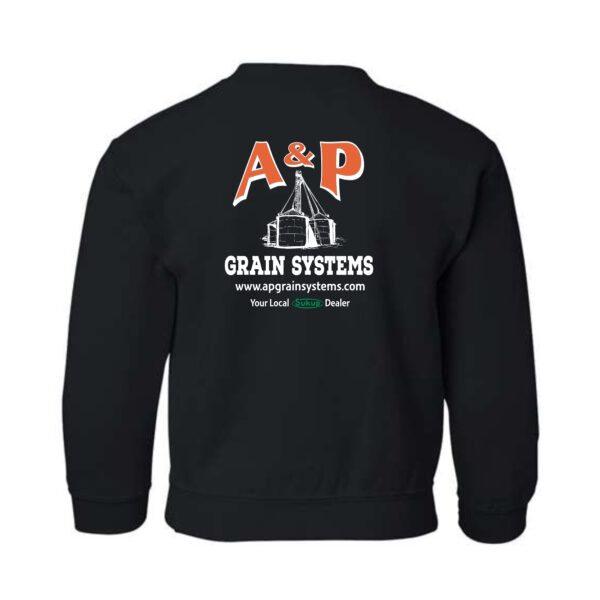 A & P Grain Systems Youth Heavy Blend Crewneck Sweatshirt - Image 3