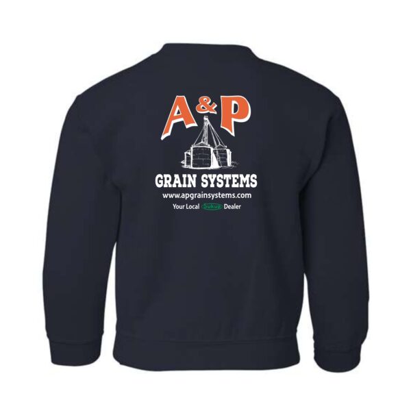 A & P Grain Systems Youth Heavy Blend Crewneck Sweatshirt - Image 7