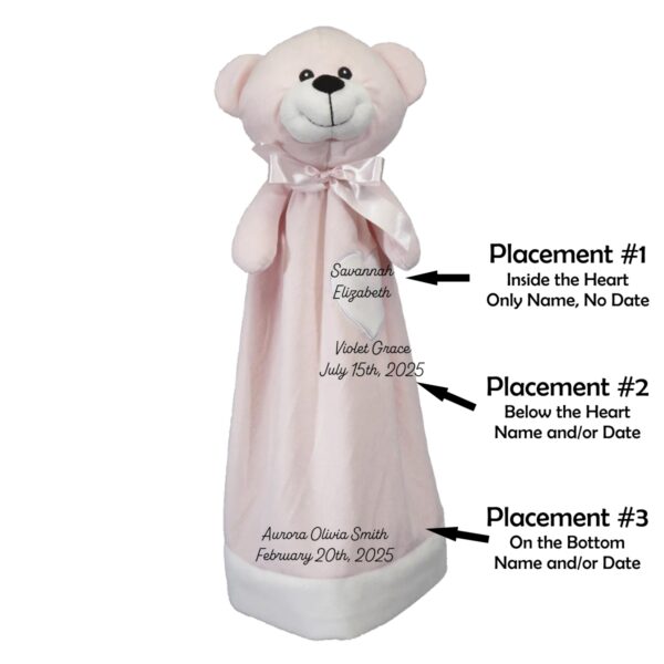 Blankey Buddy Pink Bear - Image 2