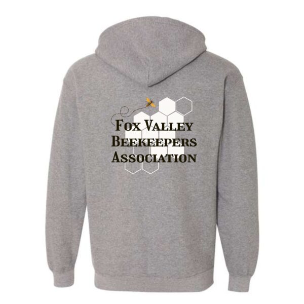 Fox Valley Beekeepers Full-Zip Hooded Sweatshirt - Image 5