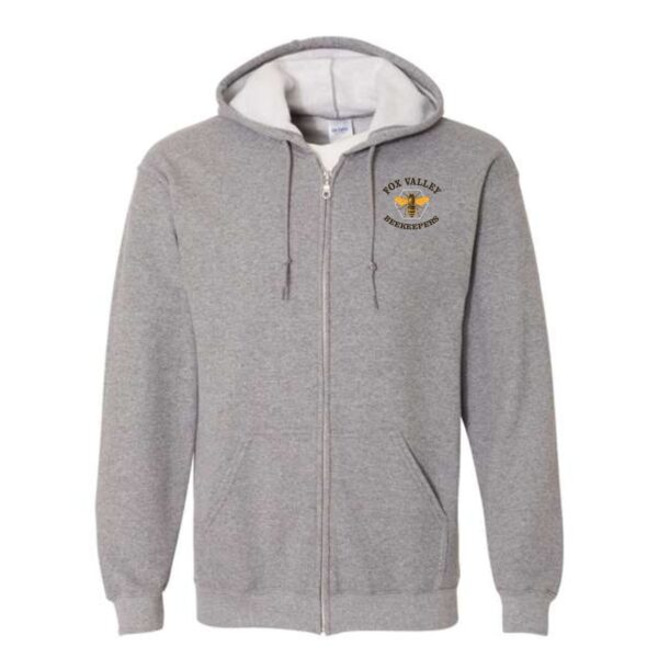 Fox Valley Beekeepers Full-Zip Hooded Sweatshirt - Image 4