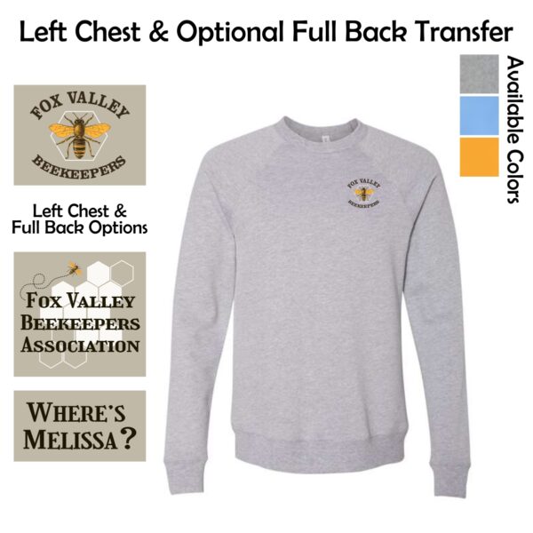Fox Valley Beekeepers Raglan Crewneck Sweatshirt