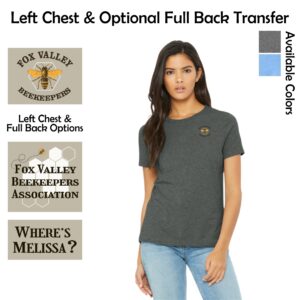 Fox Valley Beekeepers Ladies Relaxed Fit Heather Tee