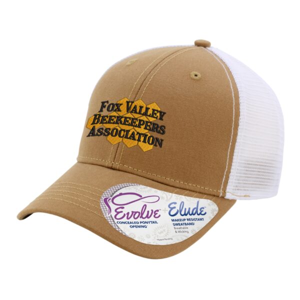 Fox Valley Beekeepers Ladies Modern Trucker Cap - Image 2