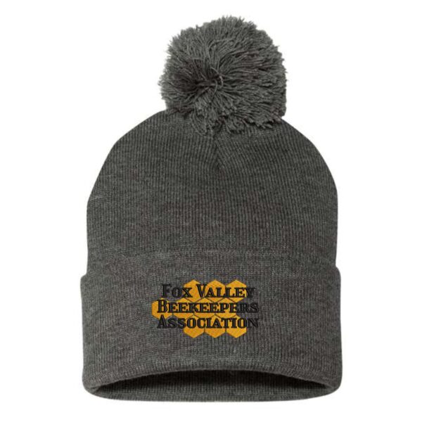 Fox Valley Beekeepers Pom-Pom Cuffed Beanie - Image 2