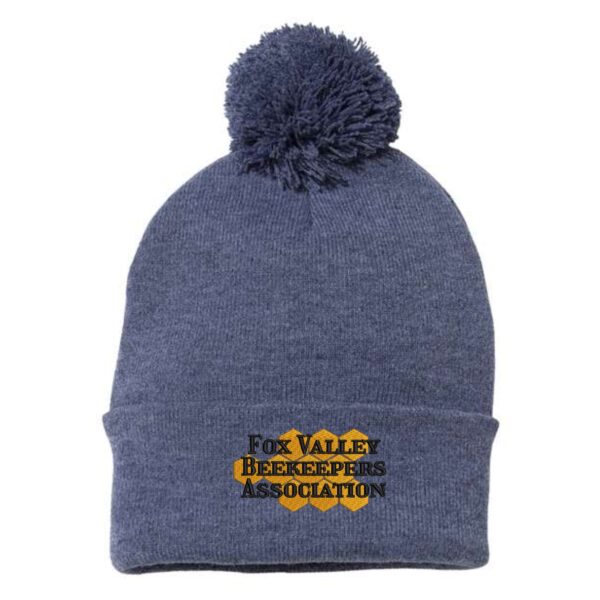Fox Valley Beekeepers Pom-Pom Cuffed Beanie - Image 4