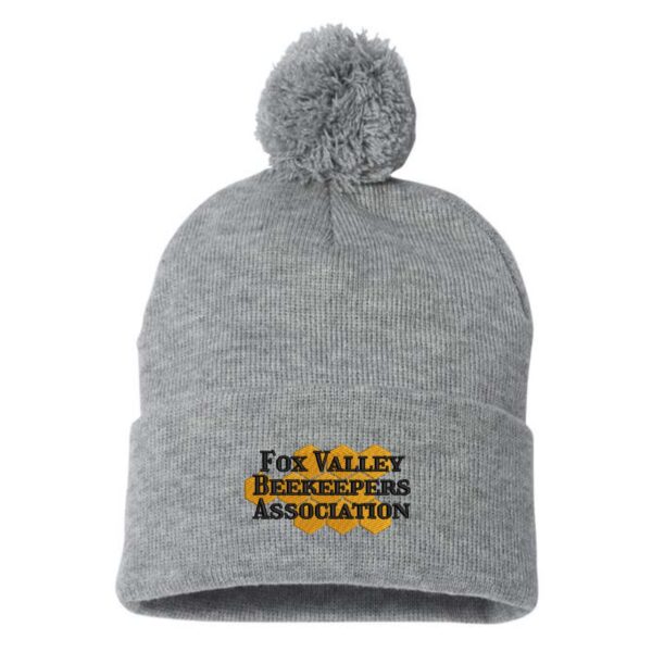 Fox Valley Beekeepers Pom-Pom Cuffed Beanie - Image 6
