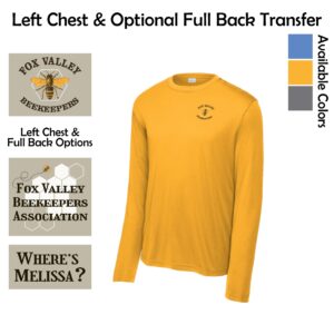 Fox Valley Beekeepers Performance Long Sleeve Tee