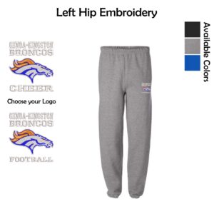 Genoa-Kingston Broncos Adult and Youth Sweatpants
