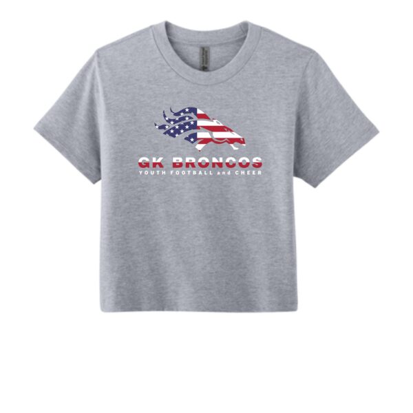 Genoa-Kingston Broncos Ladies Heavyweight Boxy Tee - Image 2