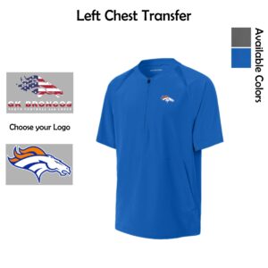 Genoa-Kingston Broncos Adult & Youth 1/2-Zip Short Sleeve Jacket