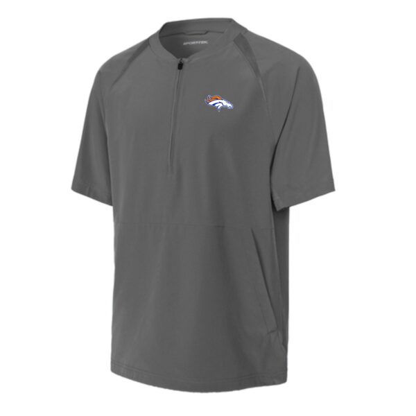 Genoa-Kingston Broncos Adult & Youth 1/2-Zip Short Sleeve Jacket - Image 3