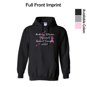 UW Health Strides Against Breast Cancer Hooded Sweatshirt
