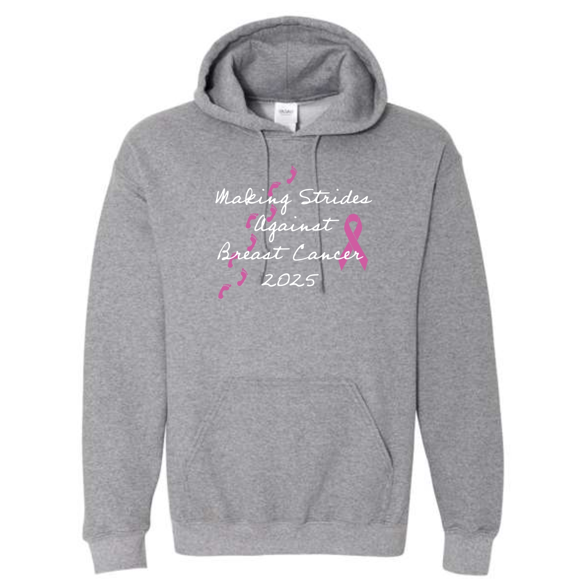 UW Health Strides Against Breast Cancer Hooded Sweatshirt - Image 3