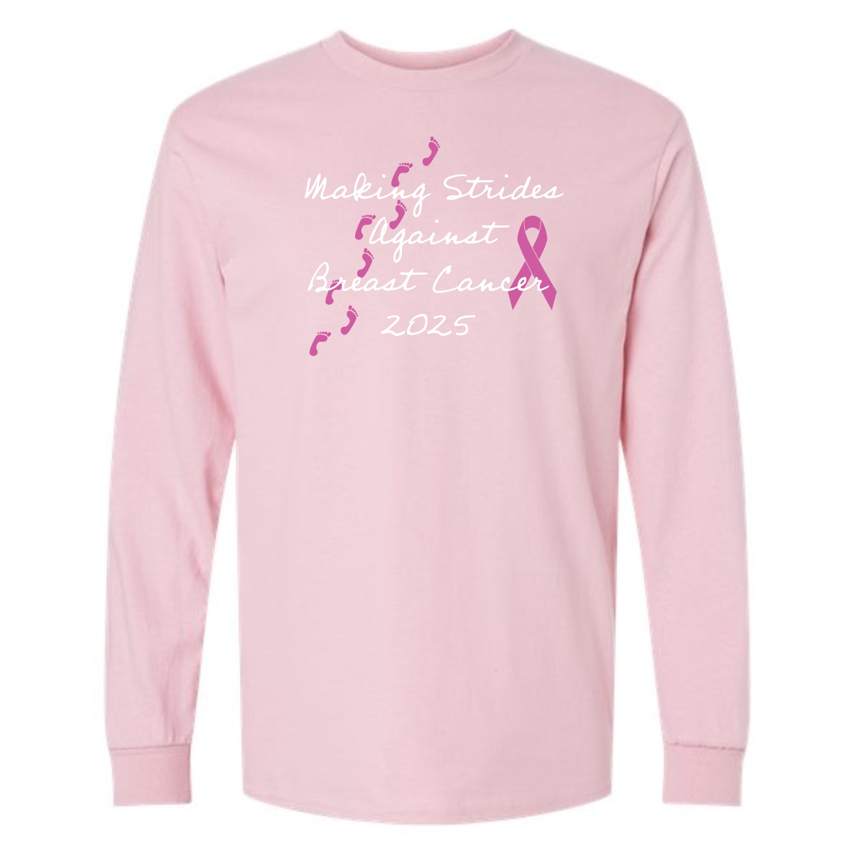 UW Health Strides Against Breast Cancer Long Sleeve T-Shirt - Image 4