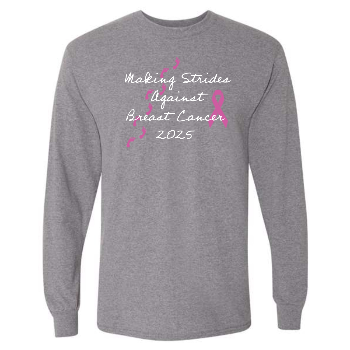 UW Health Strides Against Breast Cancer Long Sleeve T-Shirt - Image 3