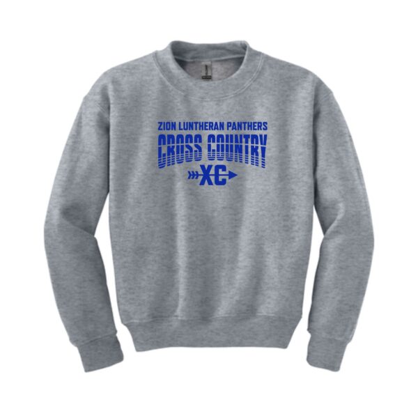 Zion Spiritwear 01 Cross Country Youth Crewneck Sweatshirt - Image 4