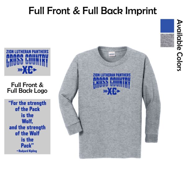 Zion Spiritwear 01 Cross Country Youth Long Sleeve T-Shirt