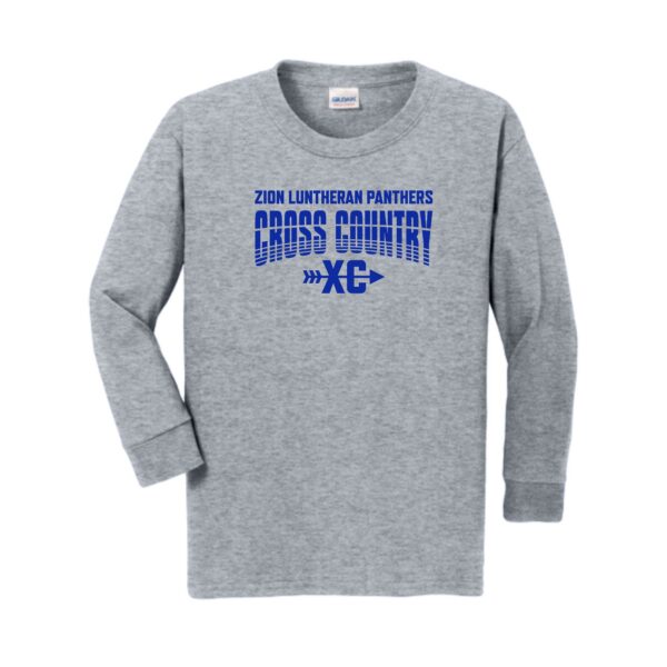 Zion Spiritwear 01 Cross Country Youth Long Sleeve T-Shirt - Image 4