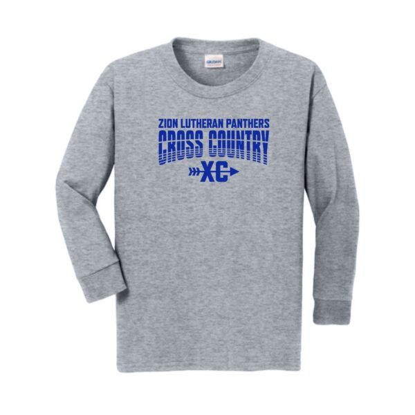 Zion Spiritwear 01 Cross Country Youth Long Sleeve T-Shirt - Image 4