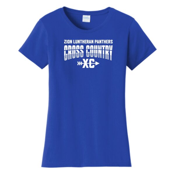 Zion Spiritwear 01 Cross Country Ladies T-Shirt - Image 4