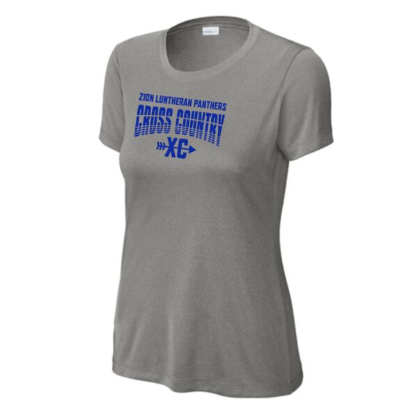 Zion Spiritwear 01 Cross Country Ladies Performance Tee - Image 2