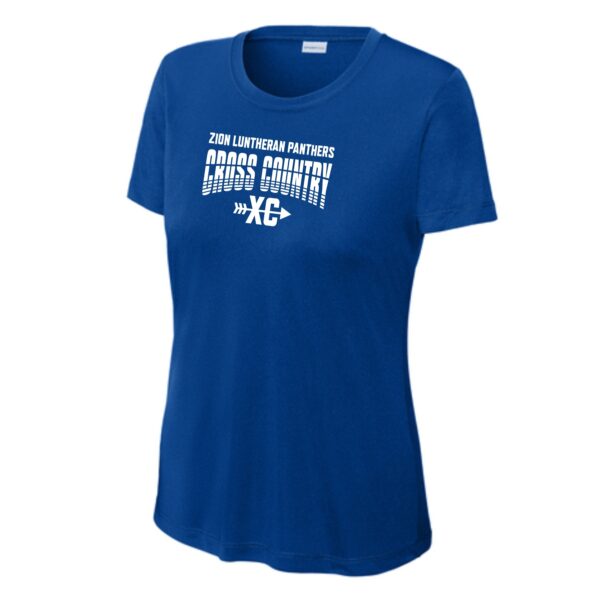 Zion Spiritwear 01 Cross Country Ladies Performance Tee - Image 4