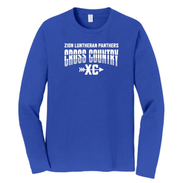 Zion Spiritwear 01 Cross Country Adult Long Sleeve T-Shirt - Image 4