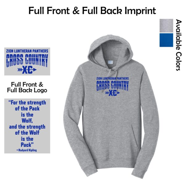 Zion Spiritwear 01 Cross Country Adult & Youth Hooded Sweatshirt