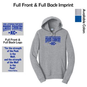 Zion Spiritwear 01 Cross Country Adult & Youth Hooded Sweatshirt