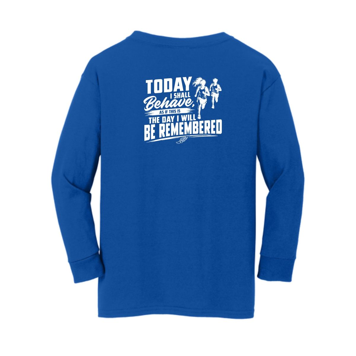 Zion Spiritwear 01 Cross Country Youth Long Sleeve T-Shirt - Image 3