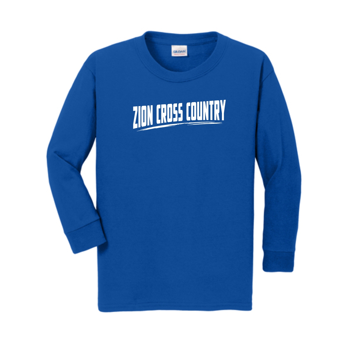 Zion Spiritwear 01 Cross Country Youth Long Sleeve T-Shirt - Image 2