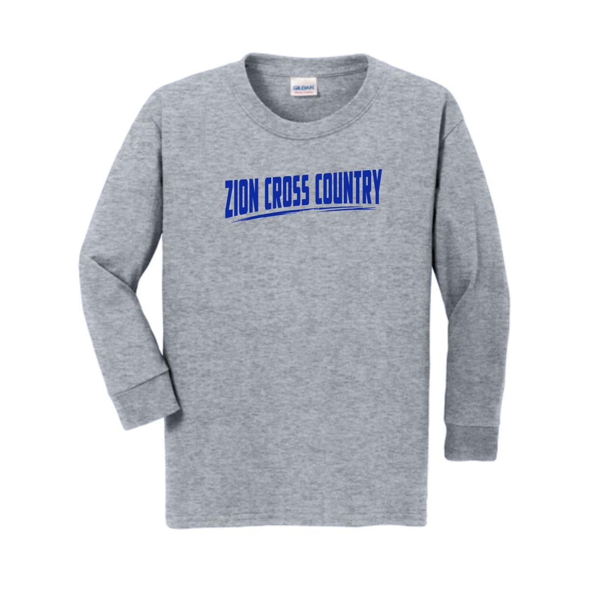 Zion Spiritwear 01 Cross Country Youth Long Sleeve T-Shirt - Image 4