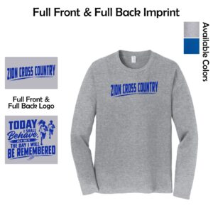 Zion Spiritwear 01 Cross Country Adult Long Sleeve T-Shirt