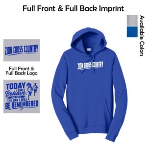 Zion Spiritwear 01 Cross Country Adult & Youth Hooded Sweatshirt