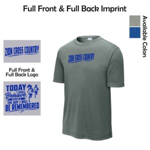 Zion Spiritwear 01 Cross Country Adult & Youth Performance Tee