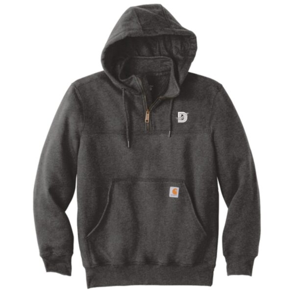 Demco Carhartt Heavyweight Hooded Zip Mock Sweatshirt - Image 3