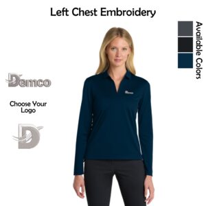 Demco Ladies Nike Pique Long Sleeve Polo