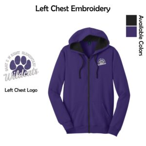 GDW Elementary Adult Concert Fleece Full-Zip Hoodie