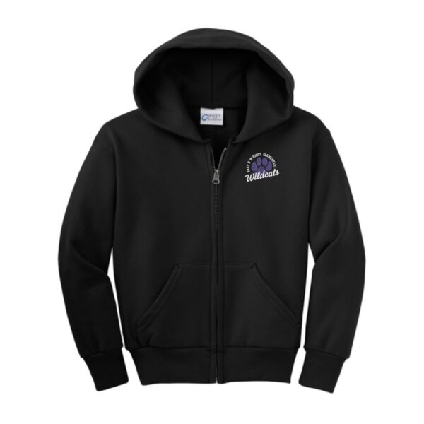 GDW Elementary Youth Fleece Full-Zip Hooded Sweatshirt - Image 2