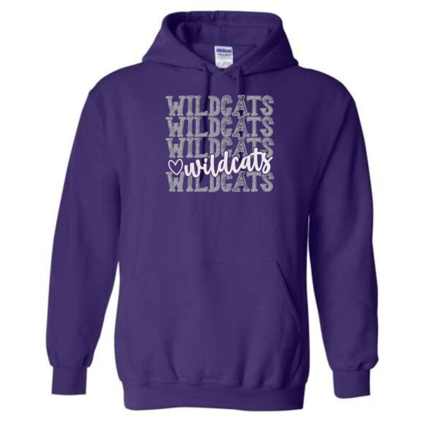 GDW Elementary Adult & Youth Hooded Sweatshirt with Glitter Vinyl - Image 3