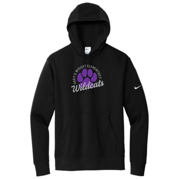 GDW Elementary Adult Fleece Sleeve Swoosh Pullover Hoodie - Image 3