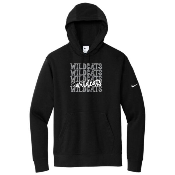 GDW Elementary Adult Fleece Sleeve Swoosh Pullover Hoodie - Image 2