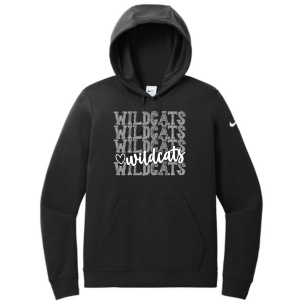GDW Elementary Ladies Fleece Sleeve Swoosh Pullover Hoodie - Image 2
