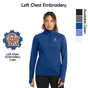 Genoa Kingston Booster Club Embroidered Ladies 1/4-Zip Pullover