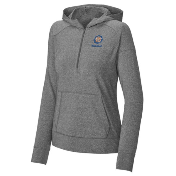Genoa Kingston Booster Club Embroidered Ladies 1/2-Zip Hoodie - Image 3