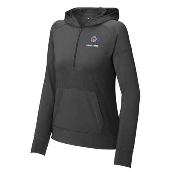Genoa Kingston Booster Club Embroidered Ladies 1/2-Zip Hoodie - Image 2