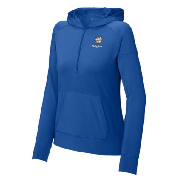 Genoa Kingston Booster Club Embroidered Ladies 1/2-Zip Hoodie - Image 5
