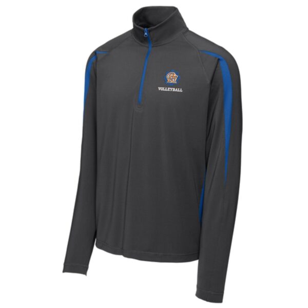 Genoa Kingston Booster Club Embroidered 1/2-Zip Colorblock Pullover - Image 3