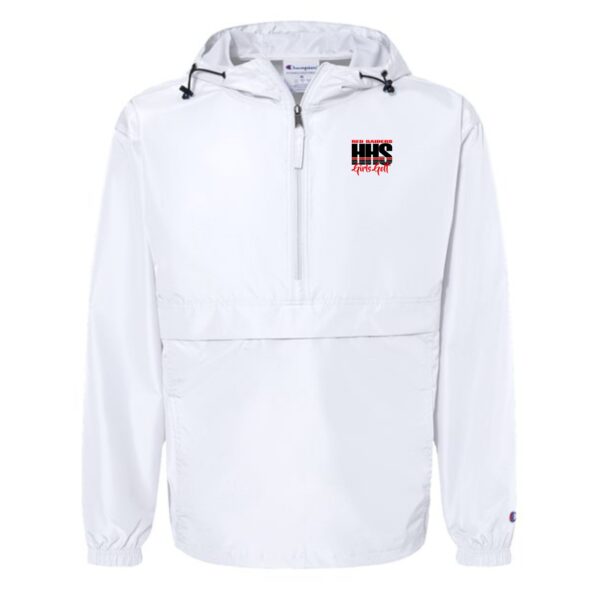 Huntley HS Girls Golf Hooded Packable Quarter-Zip Jacket - Image 3